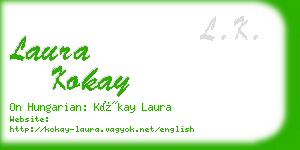 laura kokay business card